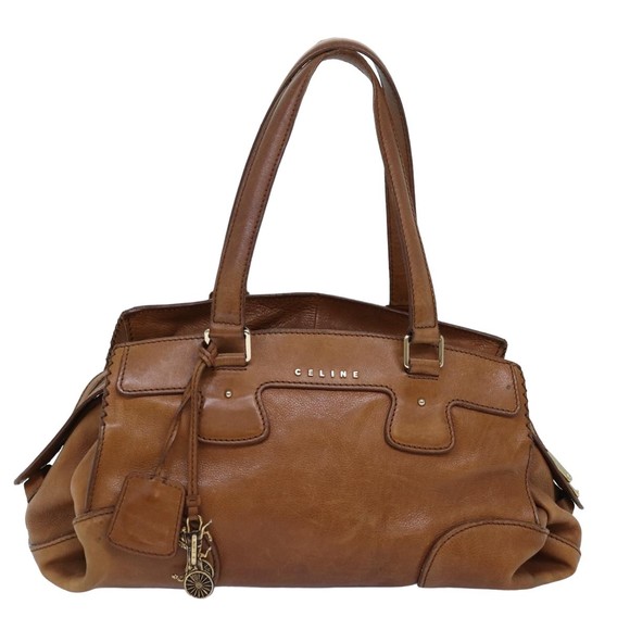 CELINE Shoulder Bag Leather Brown Auth yk12798 - Picture 13 of 16